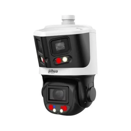 Camera rotativa Dahua Speed dome IP panoramic 8MP+4MP, lentila 2.8mm si 5-25mm, IR 70m, 10x, STARVIS, microfon, difuzor, Smart Tracking, PoE+, Alarma - SDT3E410-8P-MB-A-PV1-0280B