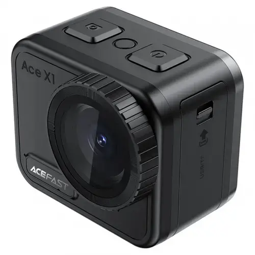 Camera Sport Acefast X1, 4K, Wi-Fi, Ecran tactil LCD 2.1inch, 20MP Foto (Negru)