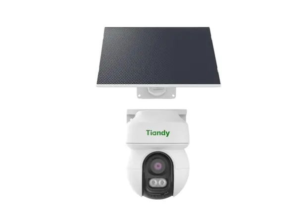 Camera supraveghere 4G cu panou solar Tiandy, 4mm, 3MP, Rotire si inclinare din aplicatie, Iluminare duala, Microfon, Alarma, Slot CardSD, IP65, TC-H333K 9DA-4