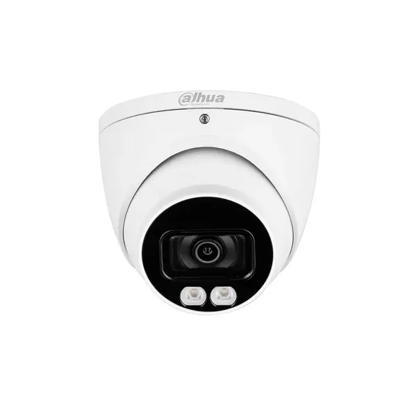 Camera supraveghere Dome Dahua Full Color HAC-HDW1509T-A-LED-0280B-S2, 5 MP, lumina alba 40 m, 2.8 mm, microfon