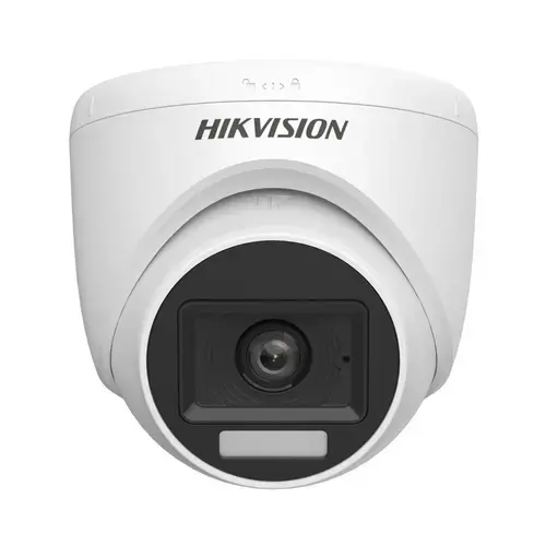 Camera supraveghere Dome Hikvision Smart Hybrid Light DS-2CE76D0T-LPFS(2.8MM), 2 MP, IR 20 m, lumina alba 20 m, 2.8 mm