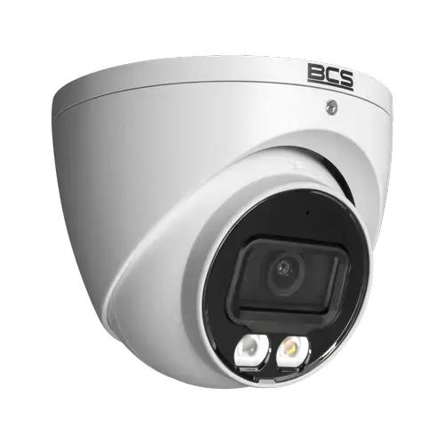 Camera supraveghere exterior BCS LINE BCS-L-EIP112FCR3L3-Ai1, Dome, 12MP 4480x2512, 2.8mm, IR 30m, Microfon, PoE, IP67 (Alb)