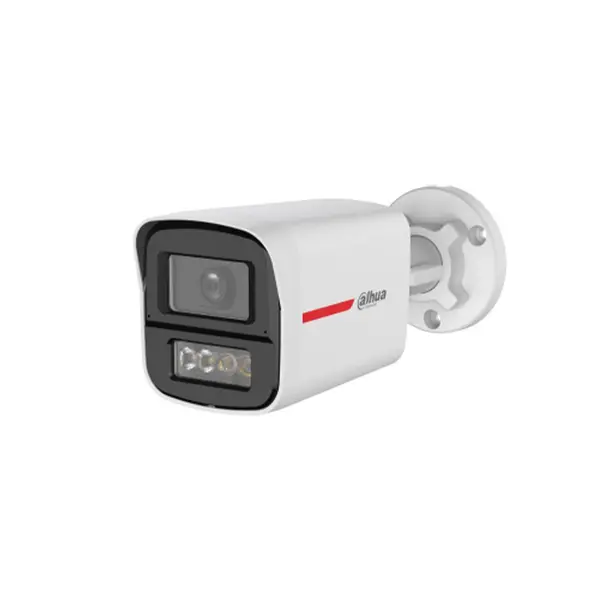 Camera supraveghere exterior HDCVI color Dahua WizColor HAC-HFW1249X-A-PRO-0280B-DIP, 2 MP, 2.8 mm, LED lumina calda 50 m, microfon dual