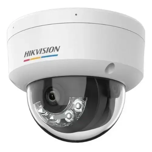 Camera supraveghere exterior Hikvision DS-2CD1127G2H-LIU(4mm), IP, 2MP, ColorVu, lentila 4mm, Smart Hybrid Light, IR 30m, lumina alba 30m, microfon, PoE, IK08