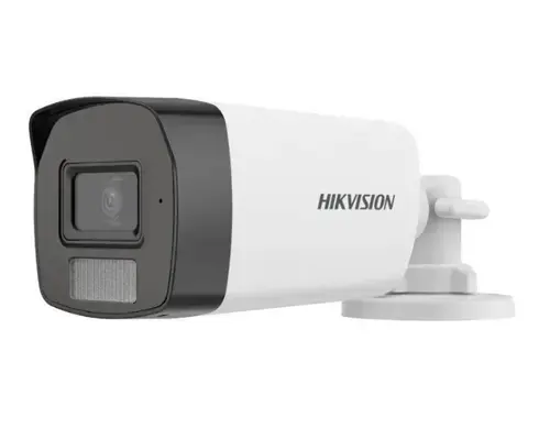 Camera supraveghere exterior Hikvision Smart Hybrid Light DS-2CE17K0T-LFS, 5 MP, 2.8 mm, IR/lumina alba 40 m