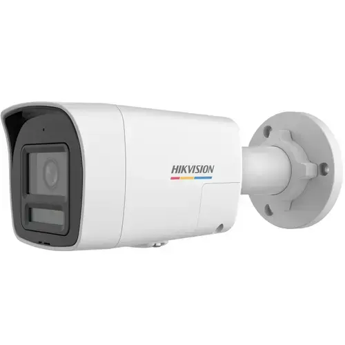 Camera supraveghere exterior IP cu iluminare duala Hikvision ColorVU DS-2CD1067G2H-LIUF/SL, 6 MP, 2.8 mm, IR/lumina alba 30 m, microfon si difuzor, slot card, PoE