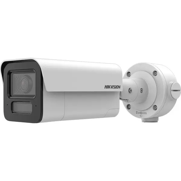 Camera supraveghere exterior IP Hikvision DeepinViewX DarkFighter IDS-2CD5T47G2/V-XS, 4 MP, 2.8 mm, IR / lumina alba 80 m, slot card, microfon si difuzor, PoE, protectie perimetrala