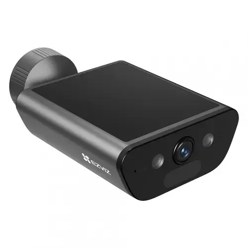 Camera supraveghere exterior IP WiFi 6 cu panou solar EZVIZ CS-EB5-R100-2F8WFL, 8 MP, 2.8 mm, IR/lumina alba 15 m, 2.4 GHz, acumulator 10400 mAh, microfon si difuzor, sirena, slot card