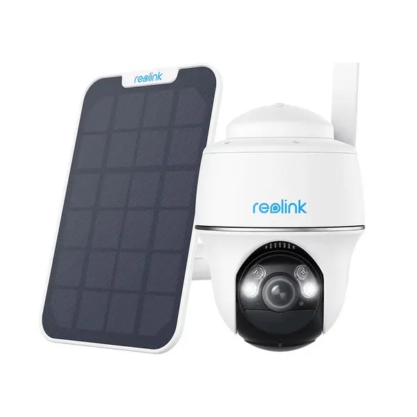 Camera supraveghere GSM 4G Speed Dome Reolink Go PT Plus G430+SOLAR, 5 MP, microfon si difuzor, IR 10 m, PIR, slot card, zoom digital 10x, acumulator 6000 mAh + panou solar, cablu 4 m, mufa USB-C