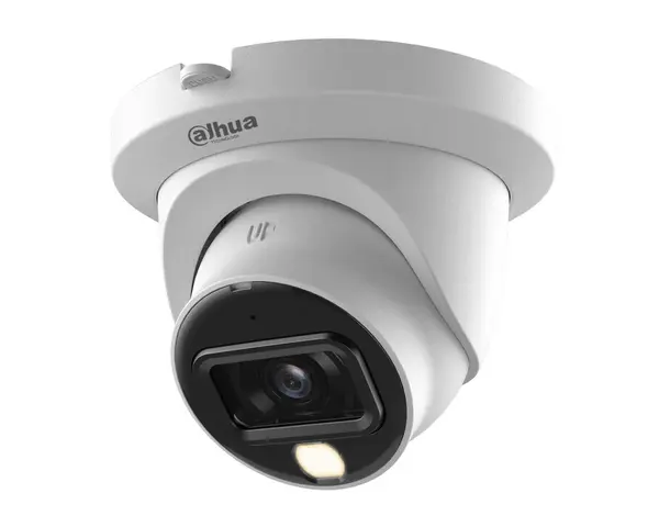 Camera supraveghere HDCVI Dahua HAC-HDW1200TLMQ-IL-A-0280B-S6, 2MP, Smart Dual Light IR/LED alb 20m, Microfon, IP67