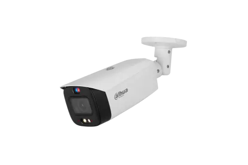 Camera supraveghere IP Dahua 5MP WizSense, Smart Dual Light IR 50m si lumina calda 40m, lentila varifocala 2.7-13.5mm, microfon dual, difuzor, alarma audio-vizuala, PoE, microSD, IPC-HFW3549T1-ZAS-PV-S5