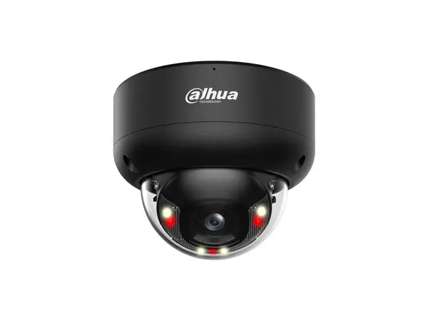 Camera supraveghere IP Dahua IPC-HDBW3849E-AS-IL-0280B-Black, 8MP, 2.8 mm, WizSense, iluminare duala 30m, microfon, PoE, IP67 IK10