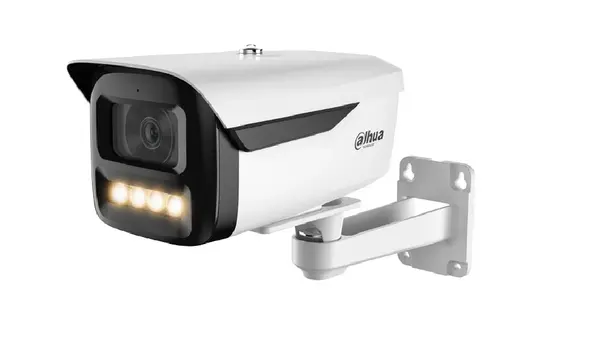 Camera supraveghere IP Dahua IPC-HFW2249M-S-LED-0360B-B-PRO, 2MP, Full-Color, lentila 3.6 mm, IR LED alb 50m, microfon, audio in/out, PoE, IP67, WizSense