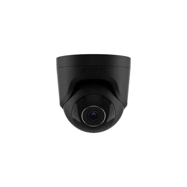 Camera supraveghere IP Dome Ajax TurretCam, 8 MP, 4 mm, IR 35 m, microfon, slot card, detectie obiecte prin AI, PoE, negru