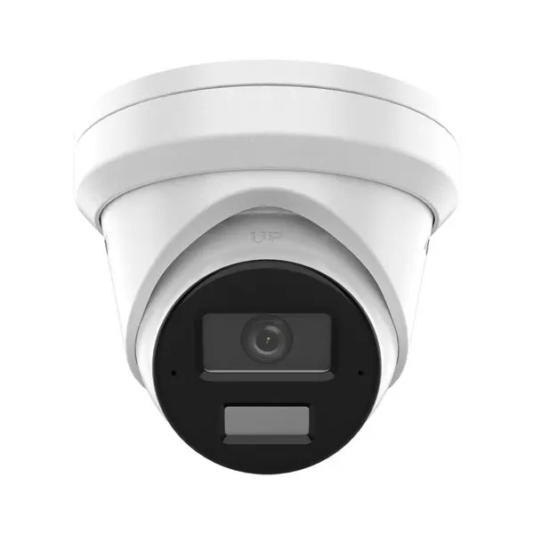 Camera supraveghere IP Dome cu iluminare duala Hikvision AcuSense DS-2CD2343G2-LI2U/SL, 4 MP, 2.8 mm, IR/lumina alba 30 m, microfon dual si difuzor, slot card, sirena, lumina stroboscopica, PoE