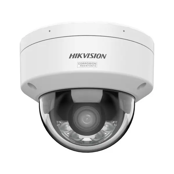 Camera supraveghere IP Dome cu iluminare duala Hikvision ColorVu DS-2CD2187G3-LIY, 8 MP, 2.8 mm IR/lumina alba 30 m, slot card, anti-coroziune, PoE