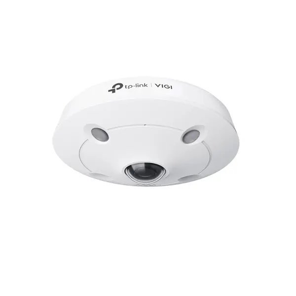 Camera supraveghere IP Dome Fisheye TP-Link VIGI InSight S655I, 5MP, 1.44 mm, IR 10m, microfon si difuzor, slot card, PoE