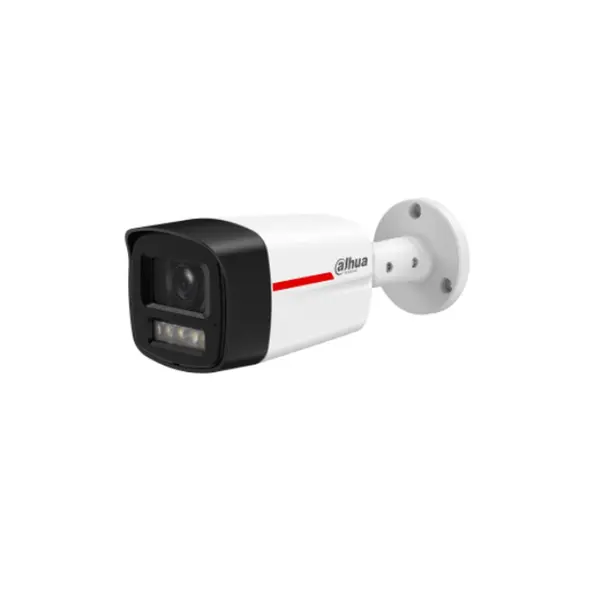 Camera supraveghere IP exterior Dahua WizColor IPC-HFW2449TL-S-LED-PROX, 4 MP, 2.8 mm, lumina calda 50 m, microfon, slot card, PoE