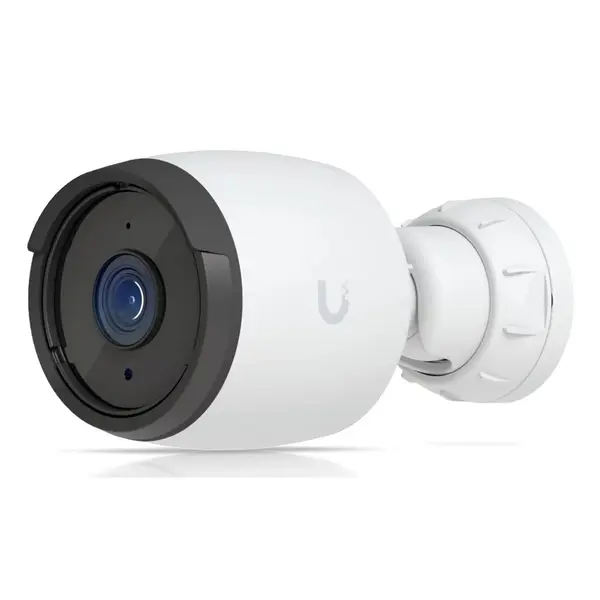 Camera supraveghere IP exterior LPR Ubiquiti G6 Bullet UVC, 4K, IR 30 m, microfon, permite recunoastere faciala si numere inmatriculare, PoE, alb