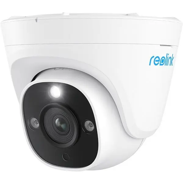 Camera supraveghere IP exterior Reolink P344, 12MP, lentila 4mm, lumina alba / IR 30 m, microfon, difuzor, slot card, PoE