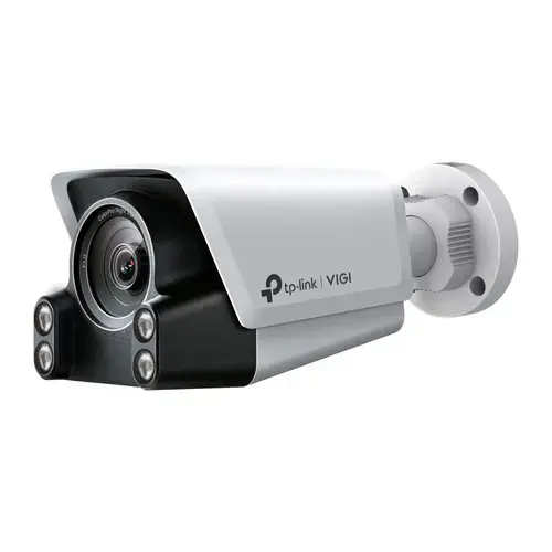 Camera supraveghere IP exterior TP-LINK ColorPro Ultra Low Light Color VIGI C340S, 4 MP, 4 mm, lumina alba 30 m, recunoastere/comparare faciala, clasificare si analiza om/vehicul, Active Defense, microfon/difuzor, vizualizare de pe telefon, PoE