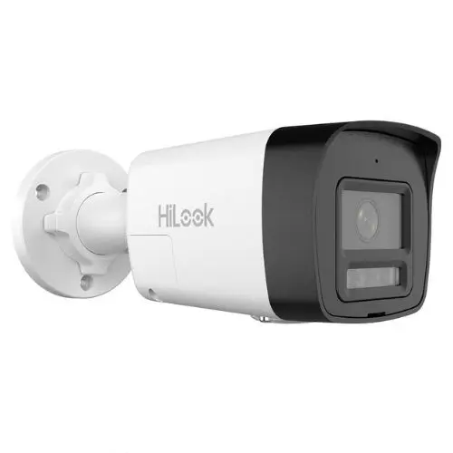 Camera supraveghere IP Hikvision HiLook IPC-B160HAP-LUF/SL, 6MP, 2.8mm, PoE, Iluminare duala 30m, Alarma, Microfon si difuzor, IP67