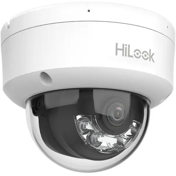 Camera supraveghere IP Hikvision IPC-D120HA-LUC, 2MP, 2.8mm, IR 20m, microfon, detectie umana, PoE, H.265+