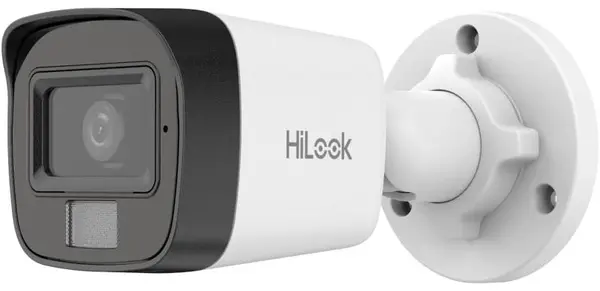 Camera supraveghere IP HiLook Hikvision IPC-B120HA-LUC, 2MP, 2.8mm, Smart Hybrid Light, microfon, PoE, IP67