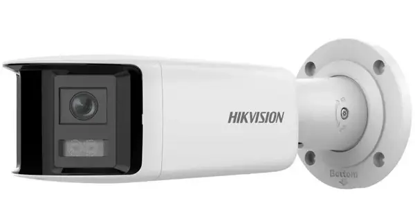 Camera supraveghere IP panoramica, Hikvision DS-2CD2T47G2P-LSU/SL(2.8mm)(C), 2 x 2.8mm, detectare miscare, LED 40m, alarma