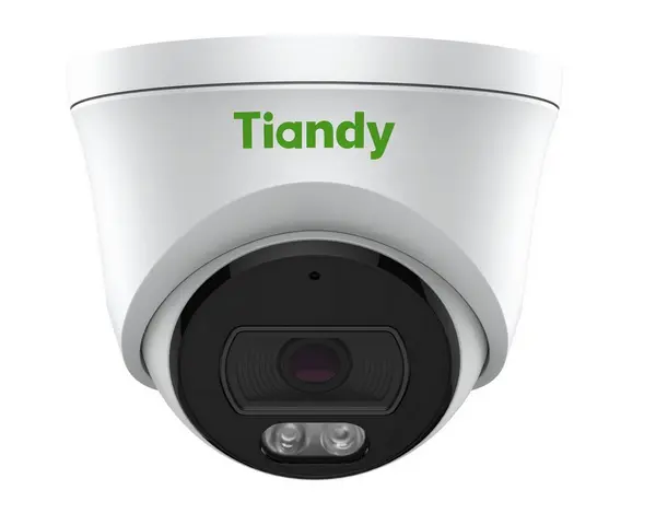 Camera supraveghere IP turret Color Maker Tiandy TC-C35XS-I3WEYSV5.0, 5MP 2K+, IR/LED alb 30m/15m, Microfon, PoE, IP66