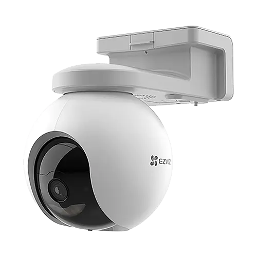 Camera supraveghere IP WiFi 3MP cu baterie 10.400 mAh Pan Tilt microfon difuzor card Ezviz - CS-HB8-2K+-PS(kit)