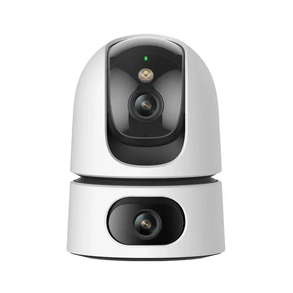 Camera supraveghere IP WiFi cu lentila duala Full-Color Imou Ranger Dual IPC-S2XP-10M0WED, 5 + 5 MP, 2x 3.6 mm, IR/ lumina alba 15 m, microfon si difuzor, slot card, Auto Smart Tracking