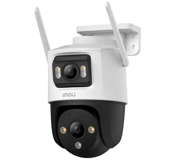 Camera supraveghere IP WiFi cu lentila duala Imou Cruiser Dual PT Full-Color IPC-S7XP-10M0WED, 5+5 MP, 2x 3.6 mm, IR/lumina alba 30 m, microfon si difuzor, slot card, auto smart tracking