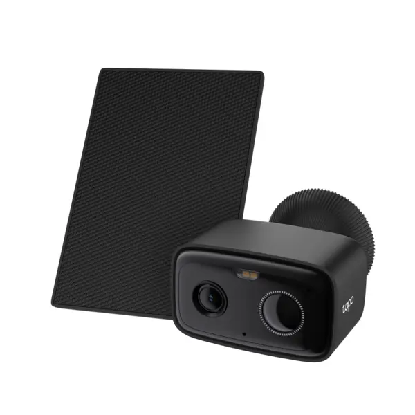 Camera supraveghere IP WiFi TP-Link Tapo C400 KIT, 2MP Full HD, IR 10m, lentila fixa 3.16mm, microfon si difuzor, alarma sonora si luminoasa, panou solar, microSD 512GB, IP65