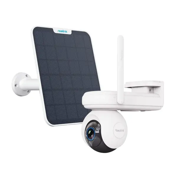 Camera supraveghere rotativa 4G LTE cu panou solar Reolink Altas GO PT G650, 4 MP, 4 mm, IR 10 m, PIR 10 m, microfon si difuzor, night vision color, acumulator 20000 mAh, slot card, detectie om/vehicul/animal, 10s pre-inregistrare