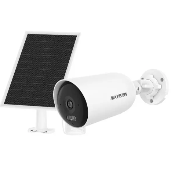 Camera supraveghere solara 4G Hikvision DS-2CFS04/4G/LA, 4MP, baterie 9000 mAh, panou solar, detectare persoane, audio bidirectional