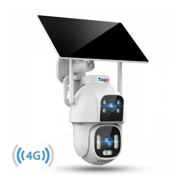 Camera Supraveghere Solara 4G Taggo D40, 8MP, Dual Lens Full Color, eSIM, AI Detection 40m, PTZ 355 , Auto Zoom 12X, AOV, 12000mAh