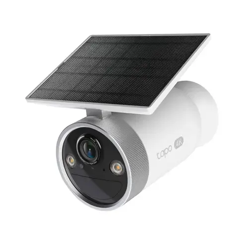Camera supraveghere video exterior cu acumulator si panou solar incorporat TP-Link TAPO C465, 8MP 4K UHD, Microfon si Difuzor, Wi-Fi, IP65
