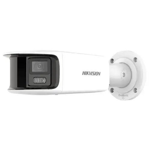 Camera supraveghere video exterior panoramica Hikvision DS-2CD2T87G2P-LSU/SL(4MM)(C), 8MP 5120 x 1440, 4MM, IR 40m, IP67 (Alb)