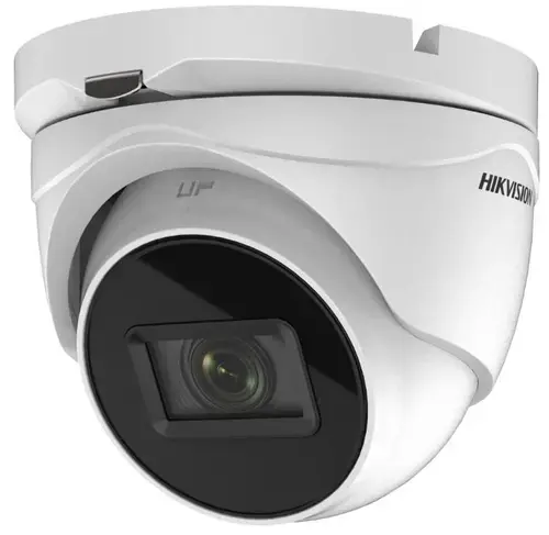 Camera supraveghere video Hikvision DS-2CE79H8T-AIT3ZF, Turbo HD dome, 5 MP CMOS, 2560 × 1944@20fps, 2.7- 13.5mm (Alb)