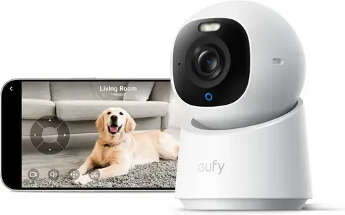 Camera supraveghere video interior eufy E30, 4K UHD, 360 AI, Night Vision Color (Alb)
