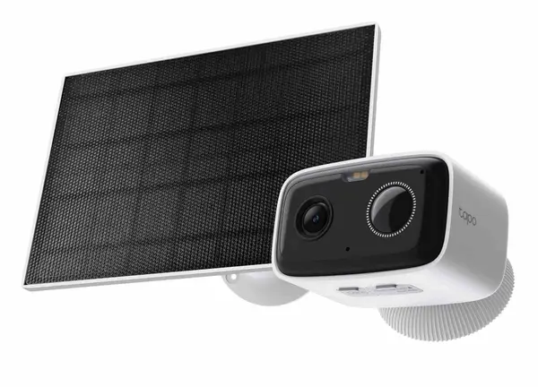 Camera supraveghere Wi-Fi cu panou solar Tapo C400 KIT, 2MP, Iluminare duala, audio bidirectional, baterie, IP65