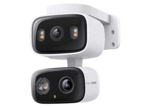 Camera supraveghere wireless IP duala Tapo C246D, 2K 3MP, Wi-Fi, rotire si inclinare din aplicatie, zoom digital, detectie cu AI, iluminare duala, audio bidirectional, slot microSD, IP65