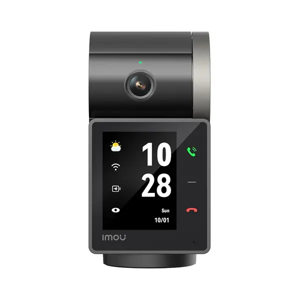 Camera supraveghere wireless IP WiFi Imou Rex VT Pro Active Deterrence IPC-S2VBP-5M0WR, 5 MP 3K, 3.6 mm, IR 20 m, ecran 2.4 inch, acumulator 2000 mAh, intercom, microfon si difuzor, slot card, auto tracking