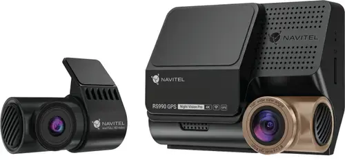 Camera video auto fata-spate DVR NAVITEL RS990 GPS, 4K (3840x2160), Senzor SONY STARVIS 2 IMX678, Ecran IPS 3inch, GPS, Mod parcare, Detectare miscare, Suport Wi-Fi (Negru)