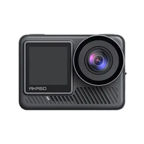 Camera video de actiune AKASO Brave 8 Lite, 4K 60 FPS, 20MP, Control vocal, Stabilizare 6 axe, Ecran 2inch/1.22inch, Wi-Fi, HDR, IPX8 10m (Negru)