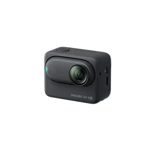 Camera video de actiune Insta360 GO 3S, 4K, 128GB, Ecran tactil flip 2.2inch, Wi-Fi, Bluetooth, Voice Control 2.0, Waterproof IPX8, Editare AI (Negru)