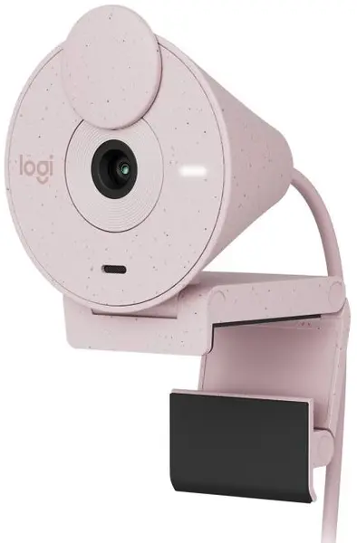 Cameră web Logitech - Brio 300 Full HD, 1080p, USB, Rose