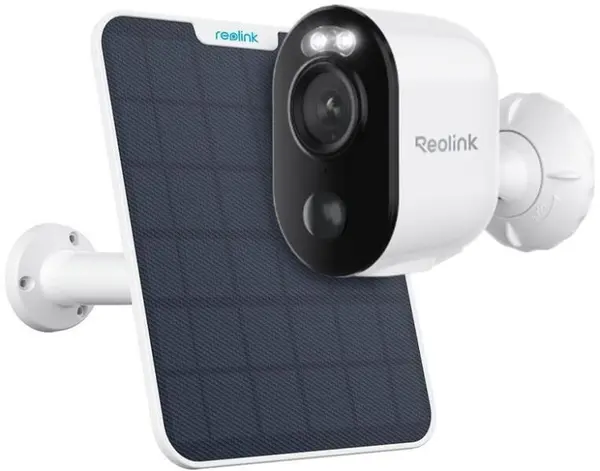 Camera Wi-Fi Reolink 3MP Dual Light 10m, lentila 4mm, baterie reincarcabila, microfon si speaker, Argus Series B310 WITH SOLAR PANEL