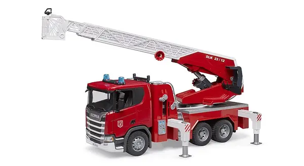 Camion de pompieri cu macara si pompa de apa Bruder Scania 03591